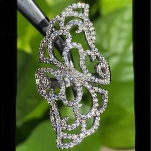 925 sterling silver swirl cocktail style